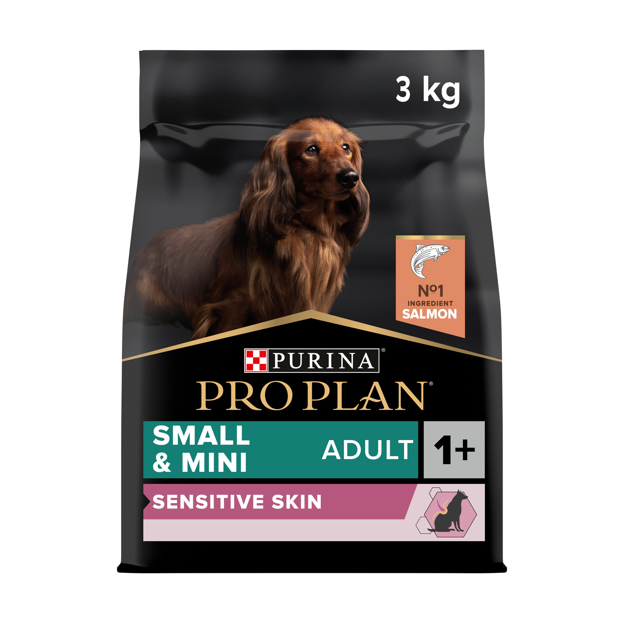 Сухий корм для собак дрібних порід від 1 року Pro Plan Small &amp; Mini Adult 1+ Sensitive Skin з чутливою шкірою, з лососем, 3 кг